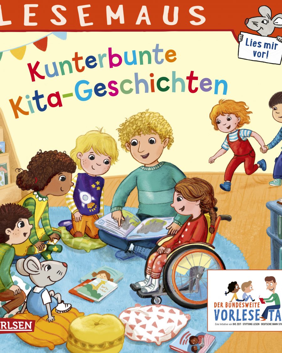 Cover der Lesemaus-Sonderausgabe "Kunterbunte Kita-Geschichten"